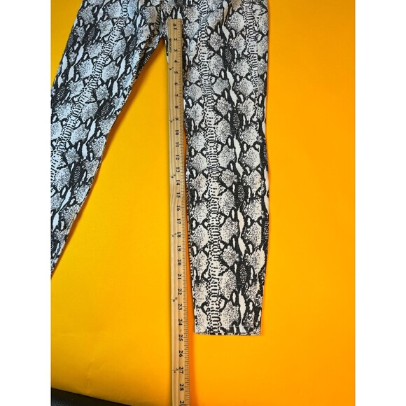 FRAME Denim Ali High Rise Cigarette Jeans Womens 25 Grey Python Skinny Fit NWT - Picture 5 of 12